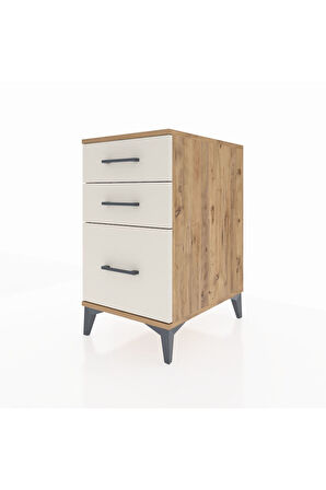 Kronos Komodin 3 Çekmeceli 44x59x80 Çam-Aytaşı