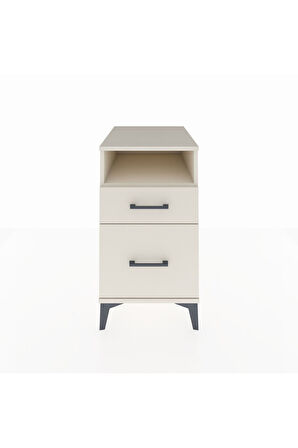 Kronos Komodin Tek Raflı 2 Çekmeceli 44x59x80 Aytaşı-Aytaşı
