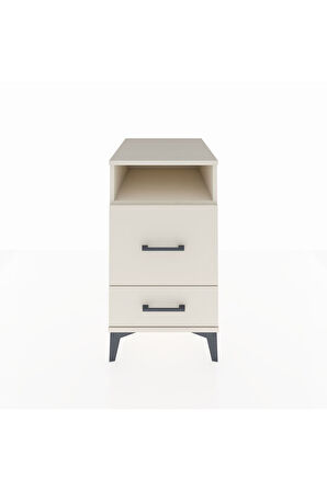 Kronos Komodin Tek Raflı 2 Çekmeceli 44x59x80 Aytaşı-Aytaşı