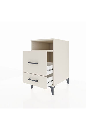 Kronos Komodin Tek Raflı 2 Çekmeceli 44x59x80 Aytaşı-Aytaşı