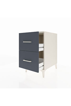 Kronos Komodin 2 Çekmeceli 44x59x80 Aytaşı-Antrasit