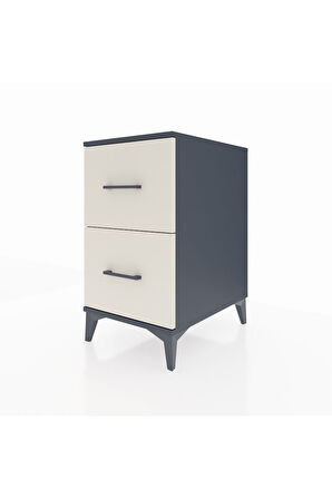 Kronos Komodin 2 Çekmeceli 44x59x80 Antrasit-Aytaşı