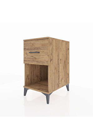 Kronos Komodin Tek Çekmeceli 44x59x80 Çam-Çam