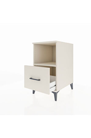 Kronos Komodin Tek Raflı Tek Çekmeceli 44x59x80 Aytaşı-Aytaşı