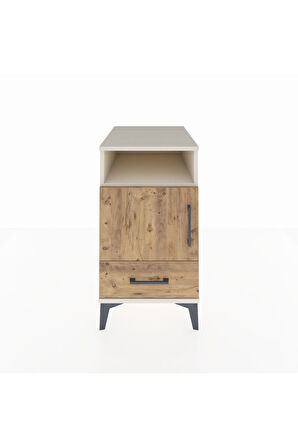 Kronos Komodin 3 Raflı Tek Çekmeceli Tek Kapaklı 44x59x80 Aytaşı-Çam