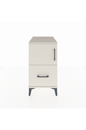 Kronos Komodin 2 Raflı Tek Çekmeceli Tek Kapaklı 44x59x80 Aytaşı-Aytaşı