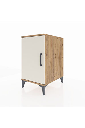 Kronos Komodin 2 Raflı Tek Kapaklı 44x59x80 Çam-Aytaşı