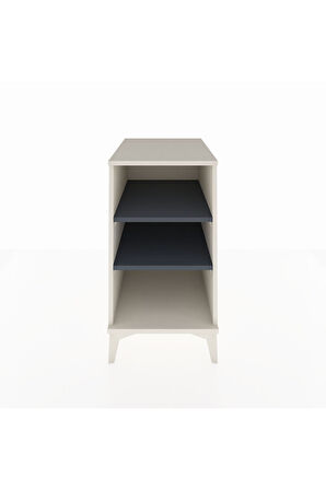 Kronos Komodin 2 Raflı 44x59x80 Aytaşı-Antrasit