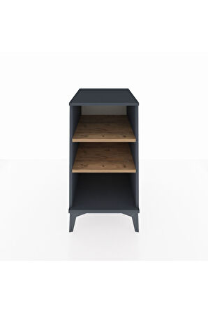 Kronos Komodin 2 Raflı 44x59x80 Antrasit-Çam