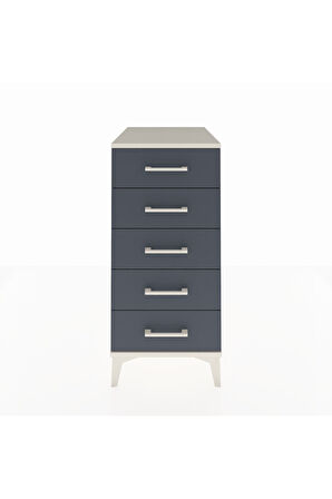 Kronos Komodin 5 Çekmeceli 44x59x96 Aytaşı-Antrasit