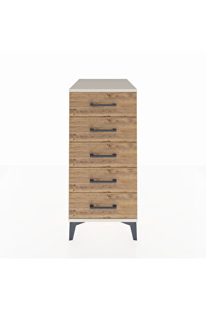 Kronos Komodin 5 Çekmeceli 44x59x96 Aytaşı-Çam