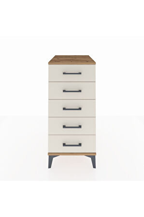 Kronos Komodin 5 Çekmeceli 44x59x96 Çam-Aytaşı