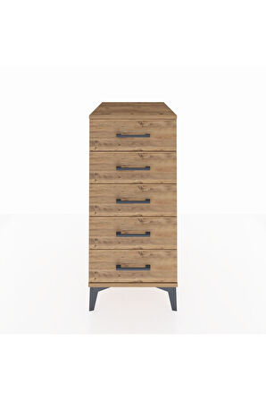 Kronos Komodin 5 Çekmeceli 44x59x96 Çam-Çam