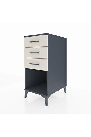 Kronos Komodin 3 Çekmeceli 44x59x96 Antrasit-Aytaşı