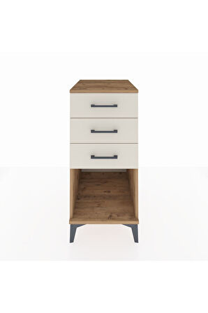 Kronos Komodin 3 Çekmeceli 44x59x96 Çam-Aytaşı