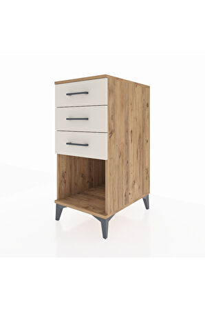 Kronos Komodin 3 Çekmeceli 44x59x96 Çam-Aytaşı