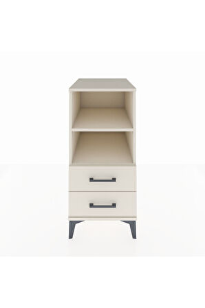 Kronos Komodin 2 Raflı 2 Çekmeceli 44x59x96 Aytaşı-Aytaşı