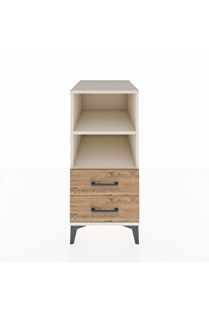 Kronos Komodin 2 Raflı 2 Çekmeceli 44x59x96 Aytaşı-Çam