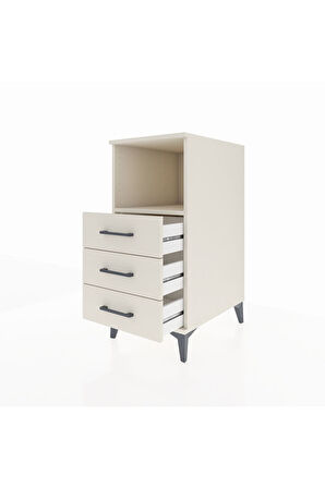 Kronos Komodin Tek Raflı 3 Çekmeceli 44x59x96 Aytaşı-Aytaşı