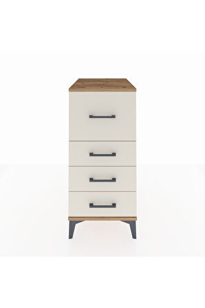 Kronos Komodin 4 Çekmeceli 44x59x96 Çam-Aytaşı