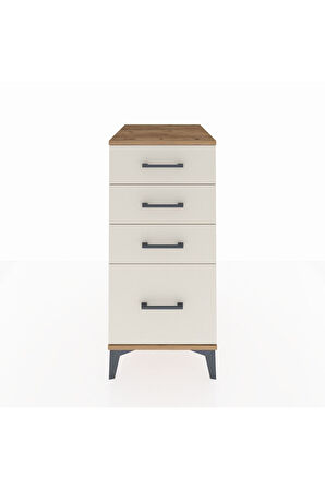 Kronos Komodin 4 Çekmeceli 44x59x96 Çam-Aytaşı