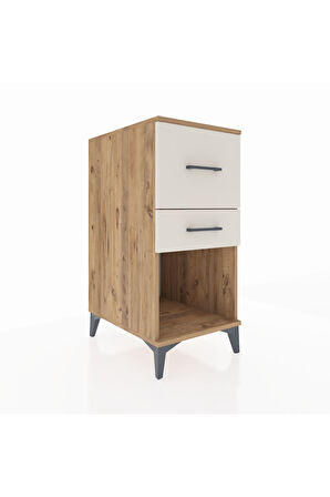 Kronos Komodin 2 Çekmeceli 44x59x96 Çam-Aytaşı