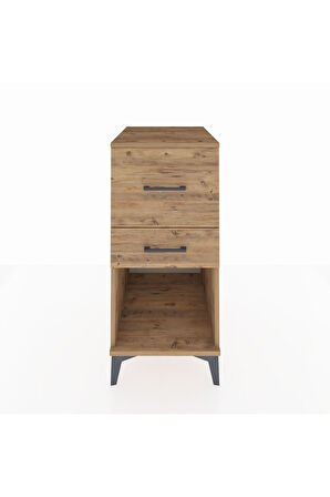 Kronos Komodin 2 Çekmeceli 44x59x96 Çam-Çam
