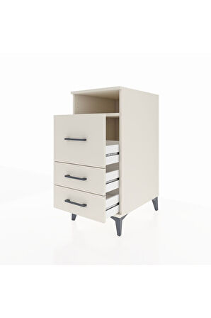 Kronos Komodin Tek Raflı 3 Çekmeceli 44x59x96 Aytaşı-Aytaşı