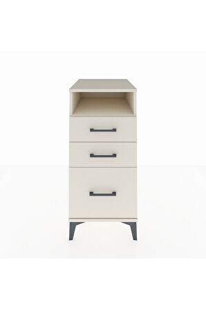 Kronos Komodin Tek Raflı 3 Çekmeceli 44x59x96 Aytaşı-Aytaşı