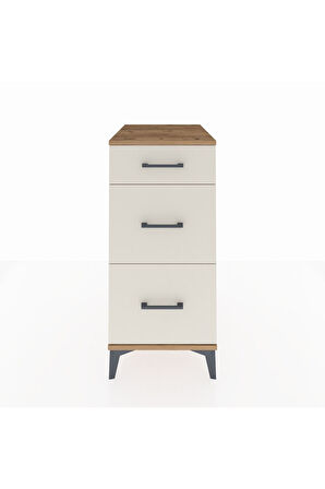 Kronos Komodin 3 Çekmeceli 44x59x96 Çam-Aytaşı