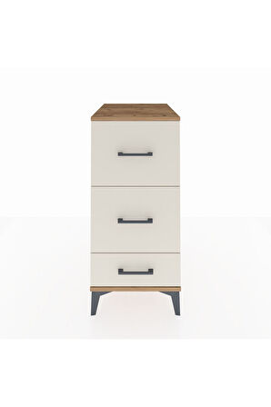 Kronos Komodin 3 Çekmeceli 44x59x96 Çam-Aytaşı