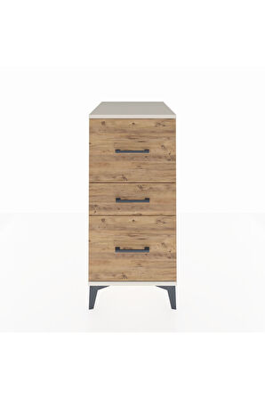 Kronos Komodin 3 Çekmeceli 44x59x96 Aytaşı-Çam