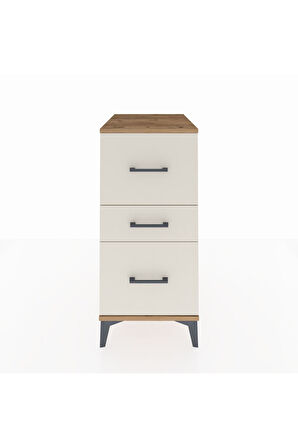 Kronos Komodin 3 Çekmeceli 44x59x96 Çam-Aytaşı