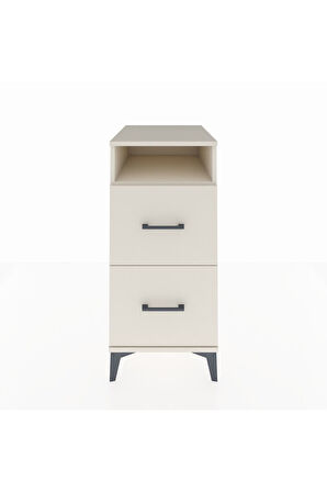 Kronos Komodin Tek Raflı 2 Çekmeceli 44x59x96 Aytaşı-Aytaşı