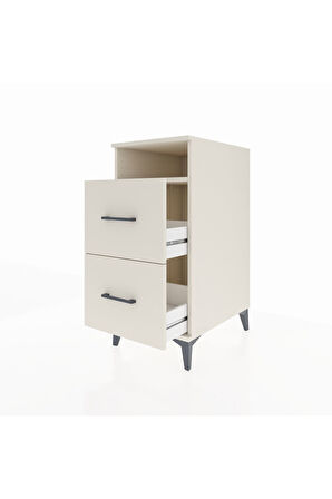 Kronos Komodin Tek Raflı 2 Çekmeceli 44x59x96 Aytaşı-Aytaşı