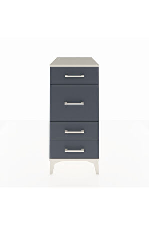 Kronos Komodin 4 Çekmeceli 44x59x96 Aytaşı-Antrasit