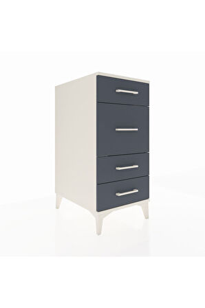 Kronos Komodin 4 Çekmeceli 44x59x96 Aytaşı-Antrasit