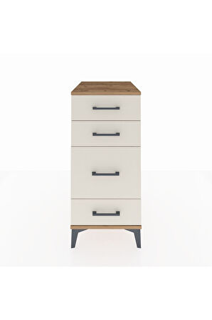 Kronos Komodin 4 Çekmeceli 44x59x96 Çam-Aytaşı