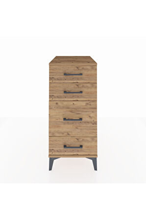 Kronos Komodin 4 Çekmeceli 44x59x96 Çam-Çam