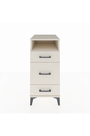 Kronos Komodin Tek Raflı 3 Çekmeceli 44x59x96 Aytaşı-Aytaşı
