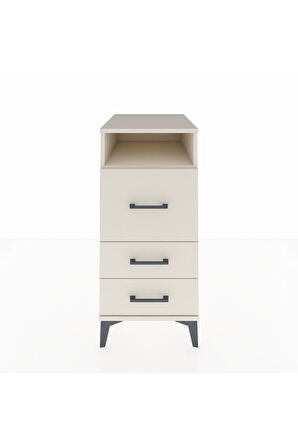 Kronos Komodin Tek Raflı 3 Çekmeceli 44x59x96 Aytaşı-Aytaşı