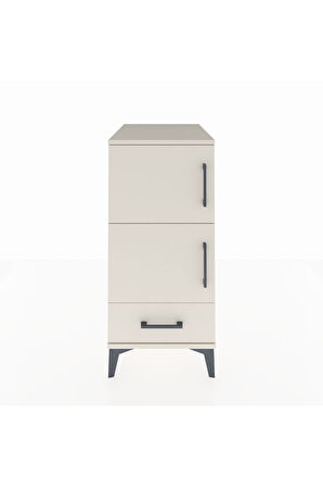 Kronos Komodin 4 Raflı Tek Çekmeceli Tek Kapaklı 44x59x96 Aytaşı-Aytaşı