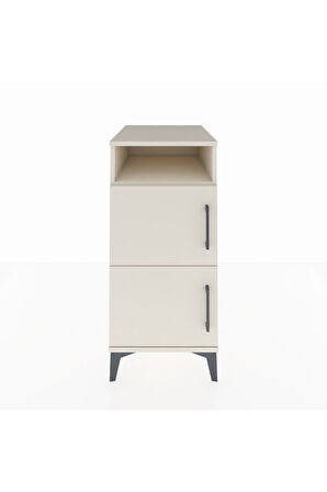 Kronos Komodin 2 Raflı 2 Kapaklı 44x59x96 Aytaşı-Aytaşı
