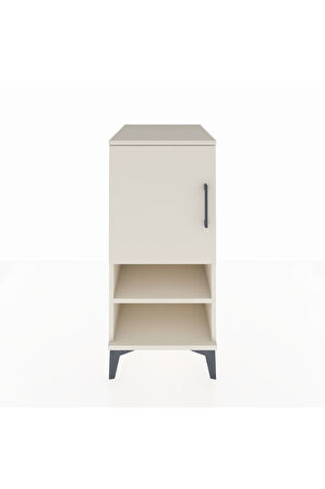 Kronos Komodin 3 Raflı Tek Kapaklı 44x59x96 Aytaşı-Aytaşı