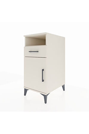 Kronos Komodin 2 Raflı Tek Çekmeceli Tek Kapaklı 44x59x96 Aytaşı-Aytaşı