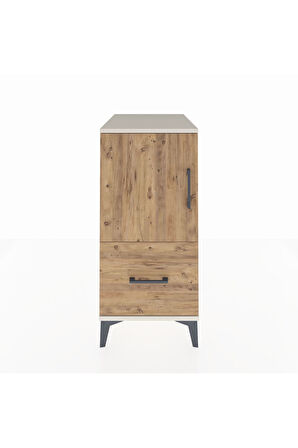Kronos Komodin 2 Raflı Tek Çekmeceli Tek Kapaklı 44x59x96 Aytaşı-Çam