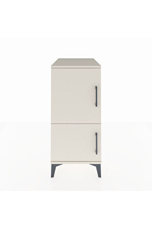 Kronos Komodin 3 Raflı 2 Kapaklı 44x59x96 Aytaşı-Aytaşı