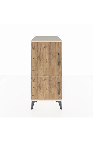 Kronos Komodin 3 Raflı 2 Kapaklı 44x59x96 Aytaşı-Çam