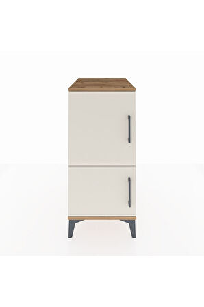 Kronos Komodin 3 Raflı 2 Kapaklı 44x59x96 Çam-Aytaşı