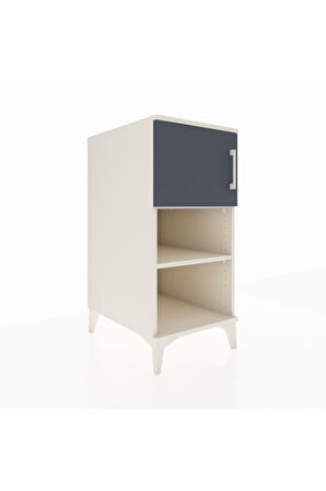 Kronos Komodin 2 Raflı Tek Kapaklı 44x59x96 Aytaşı-Antrasit